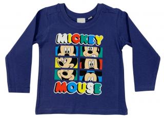 Fiú hosszú ujjú póló - Mickey Mouse sötétkék Méret - gyermek: 92/98