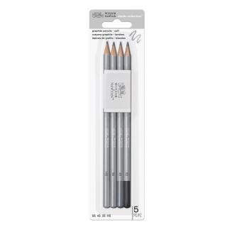 Grafitceruza készlet 4 db-os + radír - puha Winsor & Newton