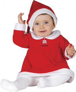 Gyermek jelmez a legkisebbeknek - Santa Claus kisasszony Méret - babáknak: 18 - 24 hónap