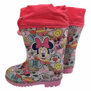 Lányos gumicsizma  - Minnie Mouse rózsaszín Cipő: 22