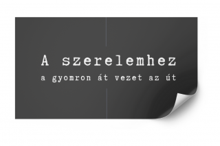 Matrica esküvői süteményes dobozokra - Minimalism Szerelem Válasszon mennyiséget: 41 db és több