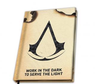 Napló A5 ASSASSINS CREED - Work in the dark to serve the light