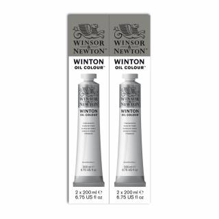 Olajfesték készlet titánfehér 2 db-os Winsor & Newton