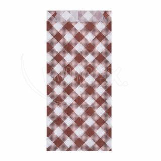Papírzacskó kockás 9x2,5 x 20 cm hotdoghoz [300 db]