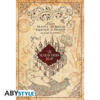 Poszter Harry Potter - Tekergők térképe 91,5 x 61 cm