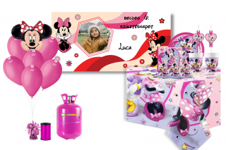 PREMIUM Komplett születésnapi készlet - Minnie Mouse