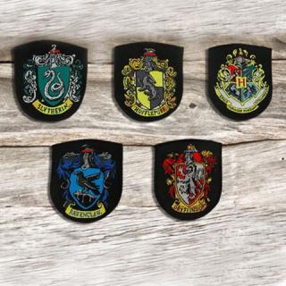 Rávasalható textil matricák Harry Potter - Házak címerei 5 drb