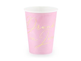 Rózsaszín-arany poharak - Drunk in Love 360 ml 6 db
