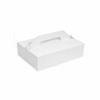 Süteményes doboz (PAP) fehér 27 x 18 x 8 cm [50 db]
