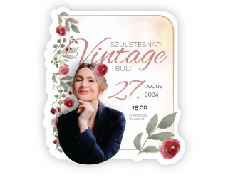 Személyre szabott meghívók 6 db - Vintage ünnepség