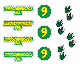 Személyre szabott sütemény beszúrók -  Dinoszauruszok