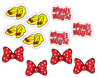 Személyre szabott sütemény beszúrók -  Minnie Mouse