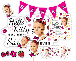 Személyre szabott születésnapi szett - Hello Kitty