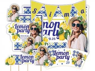Személyre szabott születésnapi szett - Lemon party