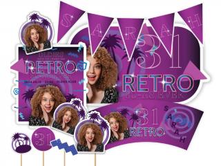 Személyre szabott születésnapi szett - Retro party