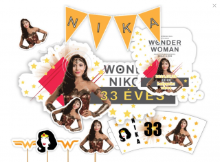 Személyre szabott születésnapi szett - Wonder Woman