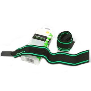 MadMax Elastic Wrist Wraps Black-Green (Fekete-Zöld)