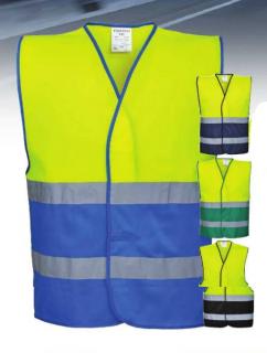 C484 Hi-Vis kéttónusú mellény, Jólláthatósági mellény