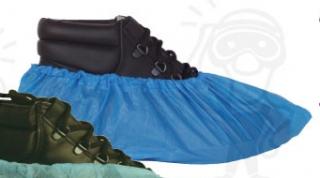 Csúszásbiztos polipropilén cipővédő, kék 100 db 45245-ös