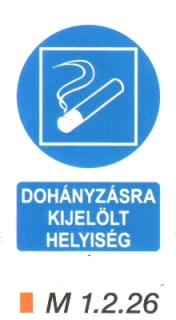 Dohányzásra kijelölt helyiség m 1.2.26