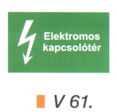 Elektromos kapcsolótér v 61