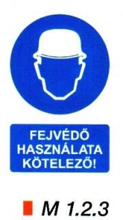 Fejvédő használata kötelező! m 1.2.3