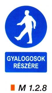 Gyalogosok részére m 1.2.8