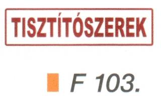 Tisztítószerek F103