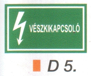 Vészkikapcsoló D5/sz