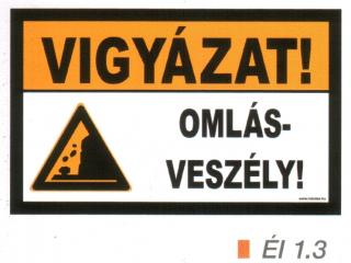 Vigyázat! Omlásveszély! ÉL 1.3