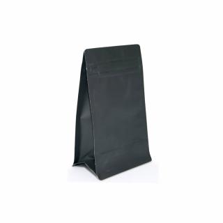 250 gr Zipzáras + Szelepes MF kávés zacskó-papír fekete, talpas