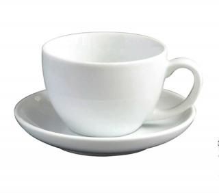 Ancap Open Large Cappuccino 260ml csésze+tányér -fehér