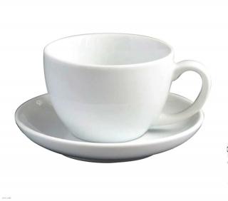 Ancap Open Latte 350ml csésze+tányér -fehér