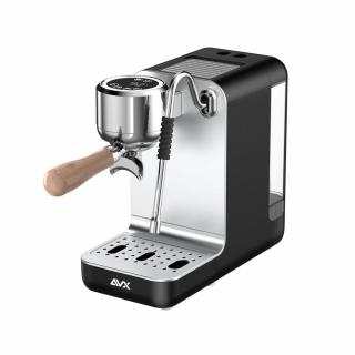 AVX EM3810B Slim 58 Kávégép fekete + AVX C401G kávéőrlő grafit szürke + AVX 3810 Slim kávégéphez barista csomag