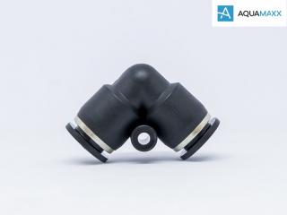 AquaMaxx Műanyag levegőcső összekötő, 90° könyök, 2x8mm (LCS-2)
