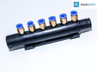 AquaMaxx Műanyag levegőcső összekötő, elosztó 6x8mm (LCS-6)