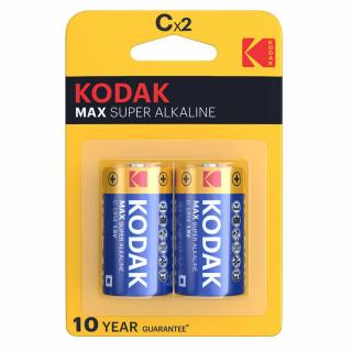 Kodak Max Alkáli Baby Elem C (1,5V) B2 Csomag tartalma: 2 db