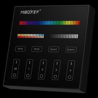 MiLight RGB + CCT 4 Zónás Smart Panel Távirányító Fekete