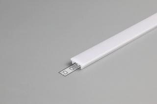 Topmet LED profil fedél  "K" FLOOR  lépésálló klikk opál