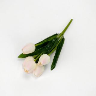 5 ágú tulipán csokor halvány rózsaszín