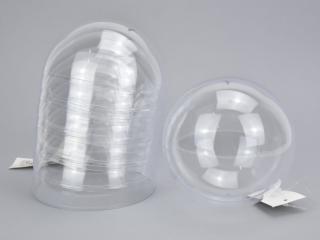 Ajándéktartó szétválasztható gömb műanyag 12cm 5db/csomag