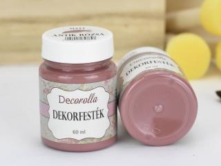 Decorolla matt dekorfesték 60ml  antik rózsa