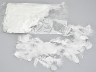 Madártoll fehér 7-8cm 10g/csomag