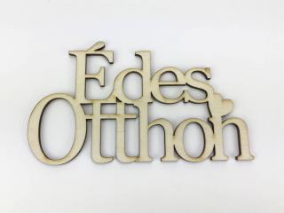 Natúr fa - "Édes Otthon" felirat koszorúra 8x14cm