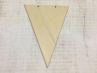 Natúr fa - Háromszög zászló 20cm