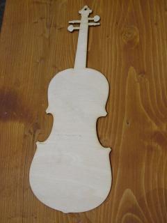 Natúr fa - Hegedű 20cm