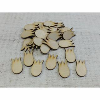Natúr fa - Tulipán hosszú 3cm 30db/csomag - KIFUTÓ