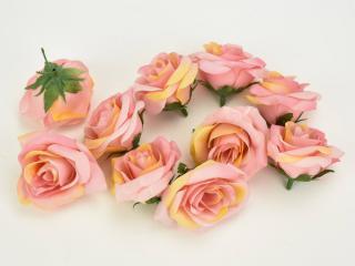 Rózsafej kicsi rózsaszín  4cm 10db/csomag