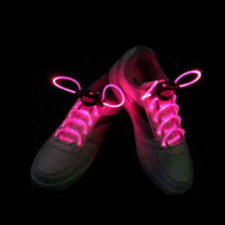 Világító cipőfűző (rózsaszín)