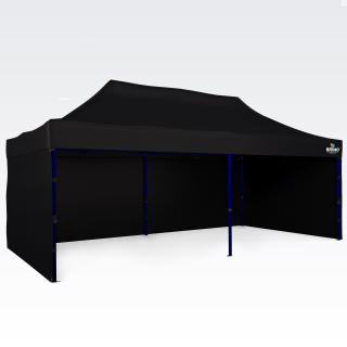 Acél pavilon sátor - EXCLUSIVE  +5 év jótállás, ingyenes szervíz! Sátor mérete: 3x6m, Sátor színe: Fekete